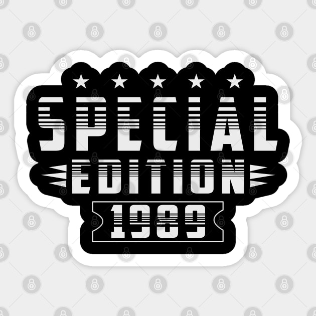 Born in 1989 Special Edition Sticker by BC- One- Shop